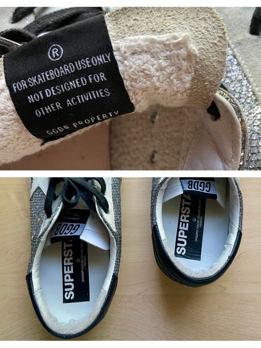 Golden Goose Superstars - Silver, black and white - Size 39 - Picture 13 of 16